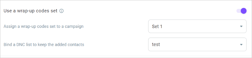 Add wrap-up codes Add wrap-up codes