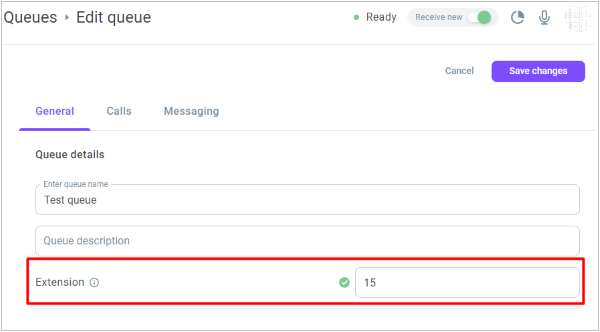 Assign an extension to a specific queue Assign an extension to a specific queue
