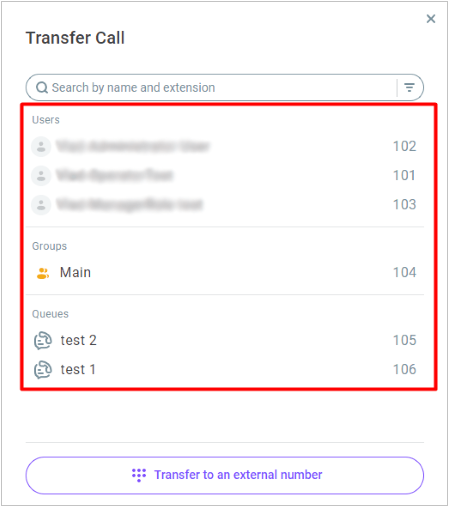 Call transfer Call transfer