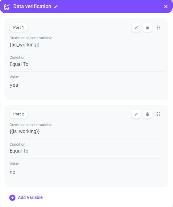Data verification Data verification