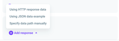 Response data mapping