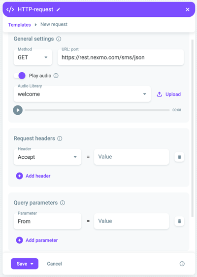 HTTP request