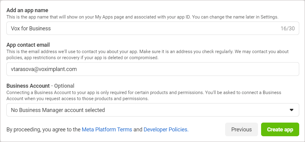 Create an app Create an app