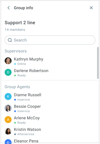 Group info Group info