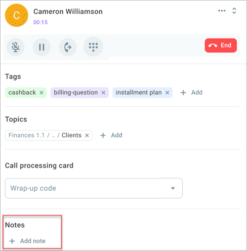 Adding notes Adding notes
