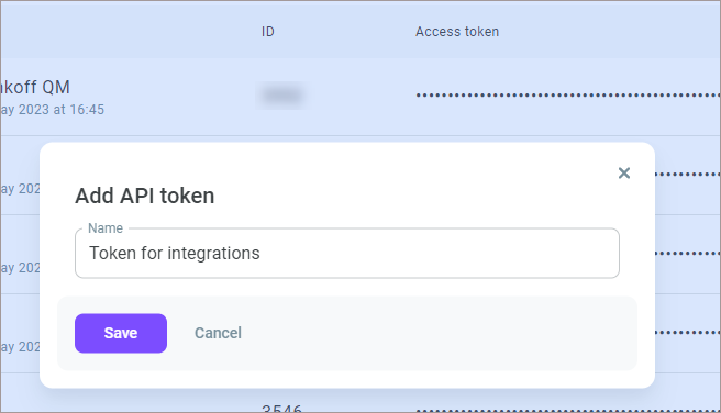 Generate an API token Generate an API token