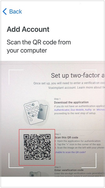 Scan the QR code