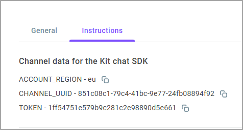 Channel details Channel details