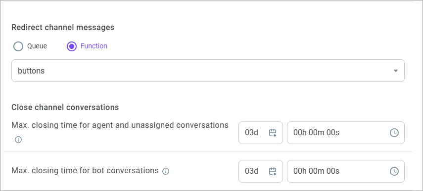 Close channel conversations Close channel conversations