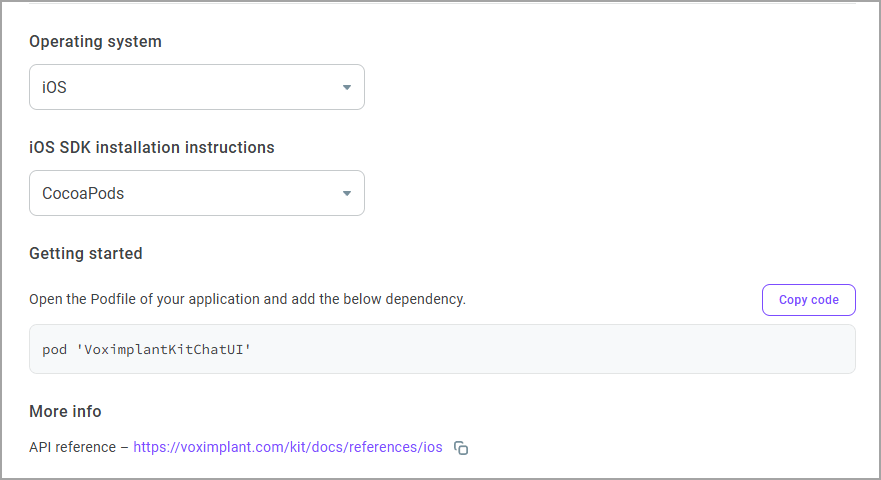 Instructions for iOS in CocoaPods Instructions for iOS in CocoaPods