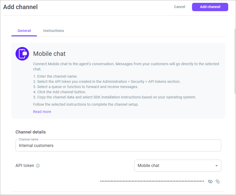Channel name Channel name