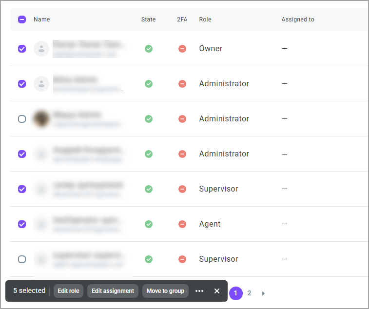 Action buttons Action buttons