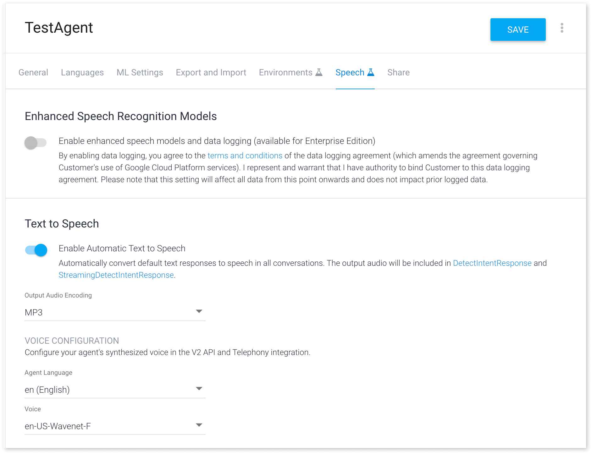 Speech synthesis options Speech synthesis options