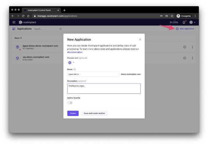 Creating an app Creating an app