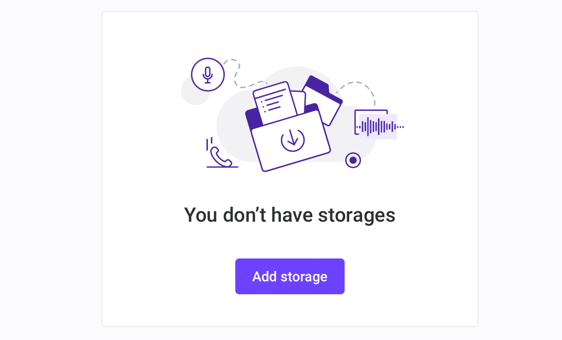 Add a storage Add a storage