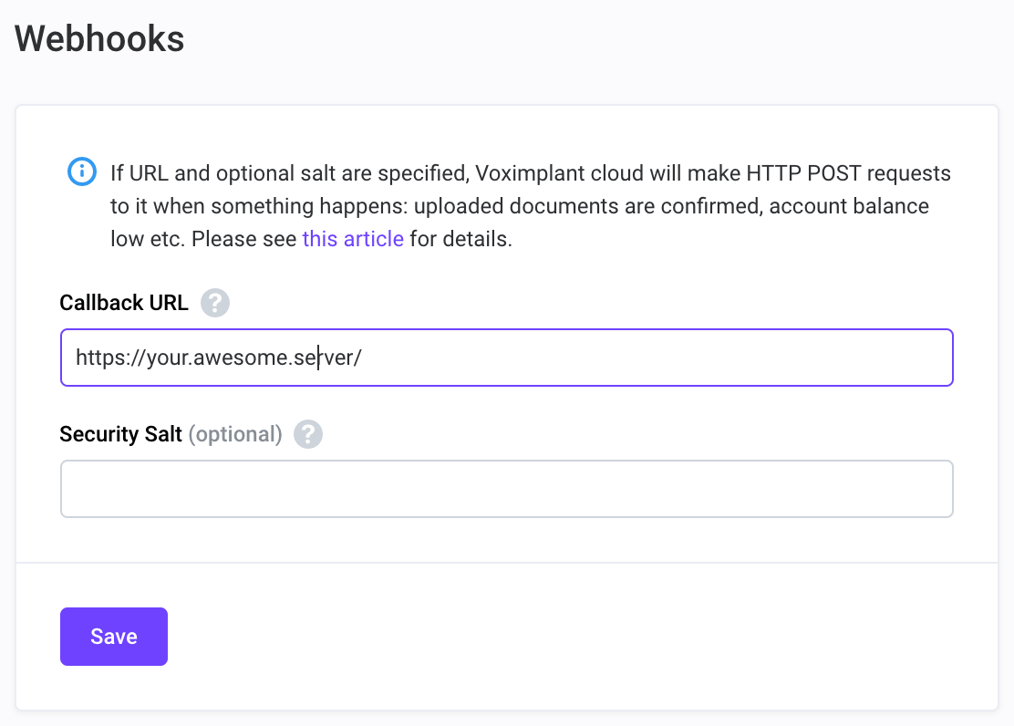 Webhooks Webhooks