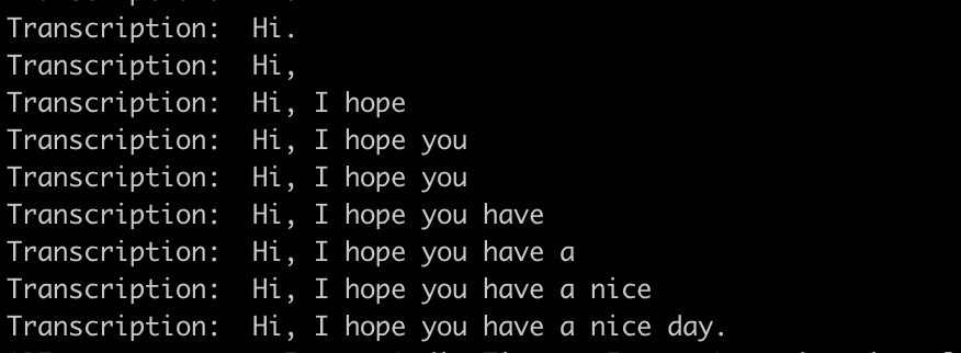 Speech recognition test Speech recognition test
