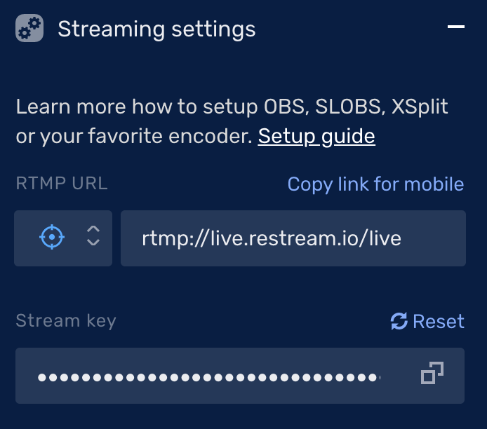 Restream.io account Restream.io account