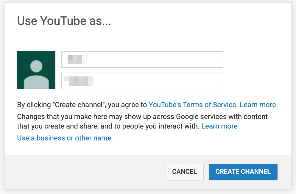 Create a channel Create a channel