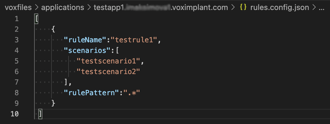Rules config Rules config